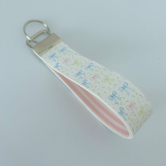 Pastel Bows Wristlet