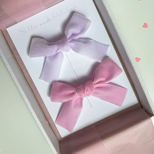 Velvet Bows - Pastel Set